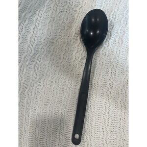 Tupperware  Serving Solid Spoon Black 12" Utensil Kitchen